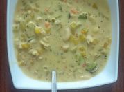 Una foto de locro de zapallo