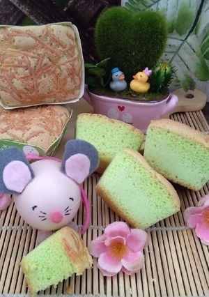 Foto resep Bolu hongkong pandan