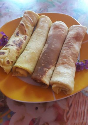 O poză a rețetei Clătite cu gem de smochine.