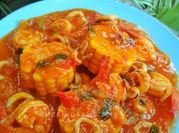 Gambar seafood saus padang