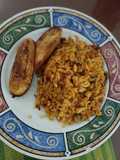Arroz con pollo en achote