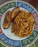 Arroz con pollo en achote