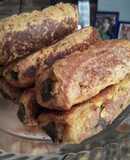 Pan con relleno de berenjenas asadas...🤨