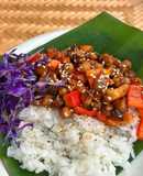 Cơm Đậu Gà Om Xì Dầu Chay