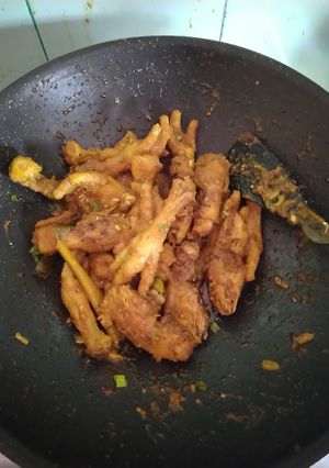 Foto resep Ceker,kepala bumbu jangkep kuning pedas,enak,sederhana