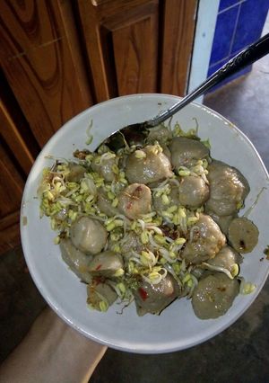 Foto resep Bakso tumis campur toge
