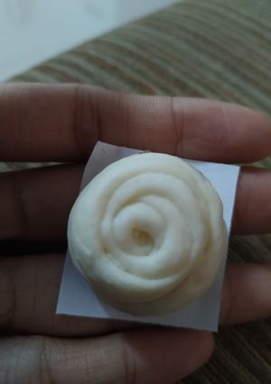 Hình của món Bánh bao sữa tươi và nhân đậu đen.
