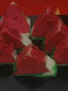 Foto resep Bolu Semangka iris