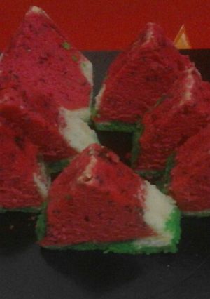 Foto resep Bolu Semangka iris