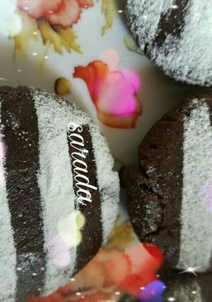 A picture of Chocolaty biscuit peda.