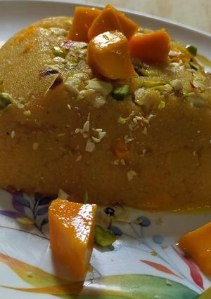 आंब्याचा शिरा (ambyacha sheera recipe in marathi) रेसिपी चे मुख्य फोटो