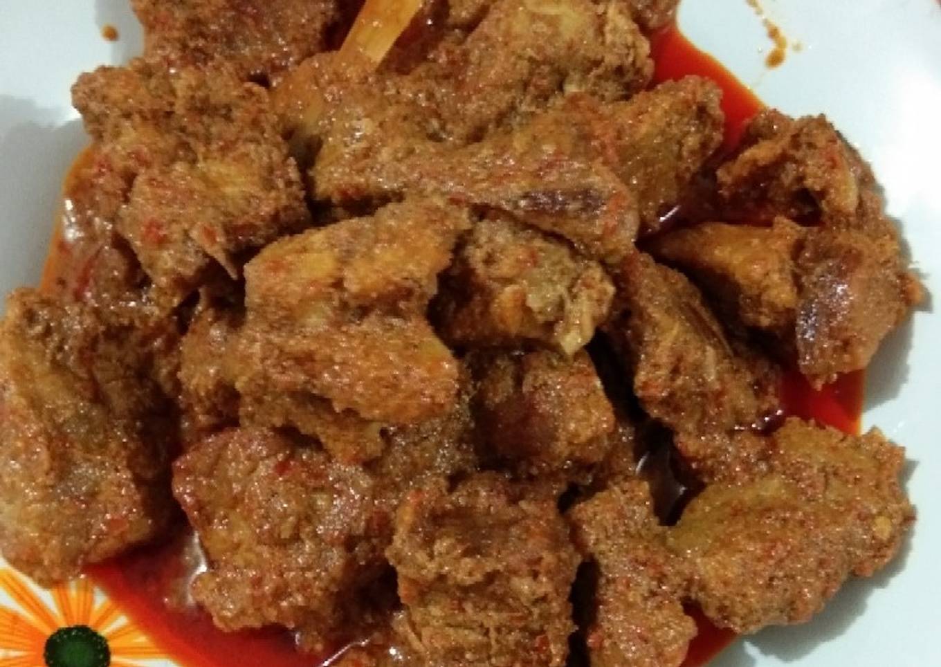 Rendang sapi simple enak