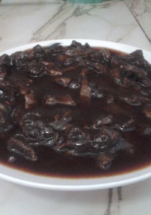 Una foto de Hígado en Salsa BBQ