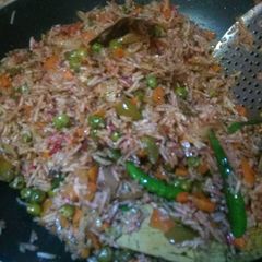A picture of Mix veg Chinese pulav.