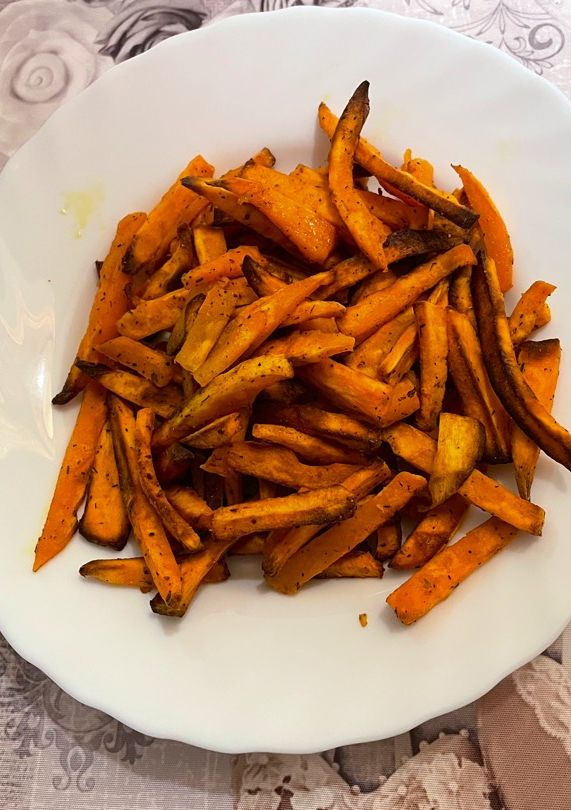 Una foto de Chips boniato airfryer