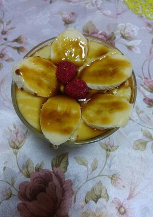 صورة لوصفة تحليه بالموز 🍮🍌🍌