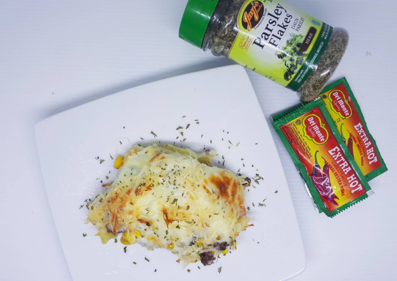 Kentang panggang Mozarella cheese