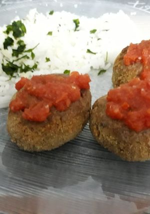 Una foto de Croquetas de berenjena horneadas