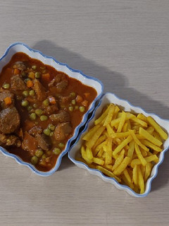 عکسی از دستور خورش نخود فرنگی با گوشت