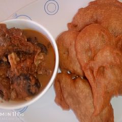 A picture of Wheat pancake(fankasu).