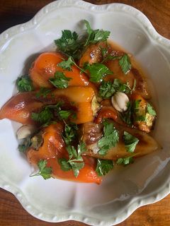 O poză a rețetei Salată de ardei copți.