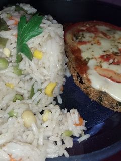 Una foto de Milanesa de Berenjena napolitana