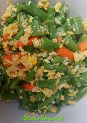 Foto resep Oseng buncis wortel telur
