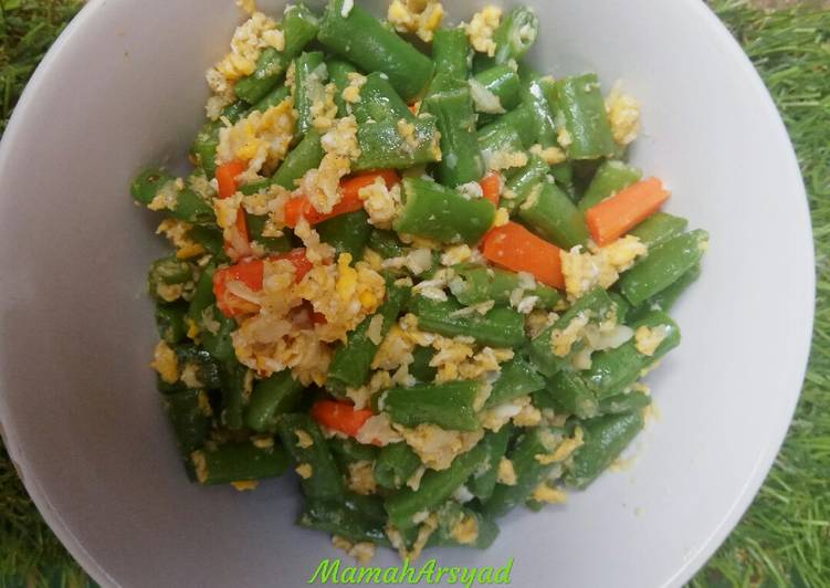 Oseng buncis wortel telur