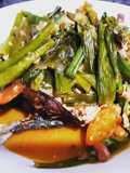 Ikan gembung tumis tauco genjer