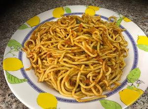 صورة لوصفة سباغيتي بالصلصه 🍜
