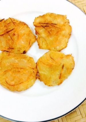 Hình của món Bánh khoai mì chiên giòn.