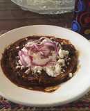 Enchiladas sencillas de mole estilo Veracruz