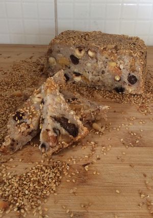 A picture of Leftover rice bread, osawa inspired.
