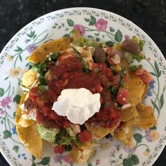 A picture of Mediterranean Nachos.