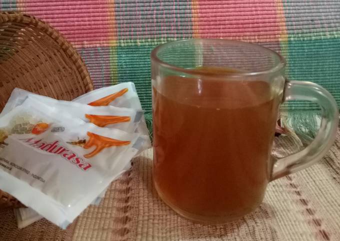 Standar Resep praktis membuat 227. Wedang jahe kunyit yang sesuai selera