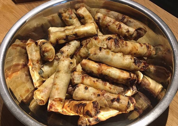 Steps to Prepare Super Quick Homemade BBQ spring rolls