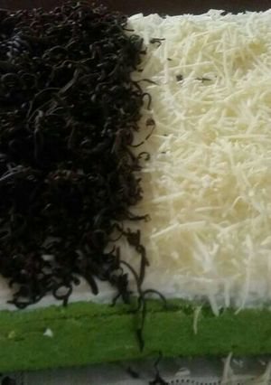Foto resep Brownis pandan kukus lembut