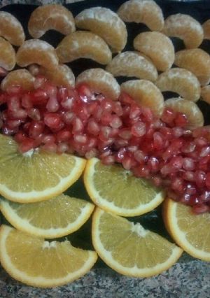 Une photo de Fruit d'automne en assiette