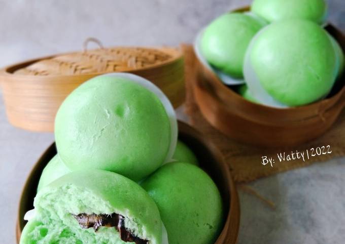 Resep Bakpao Pandan Isi Cokelat Oleh Watty🕊 Cookpad 8687