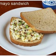 Egg mayonnaise sandwich A picture of Egg mayonnaise sandwich.