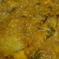 A picture of Kaddu ki sabzi.
