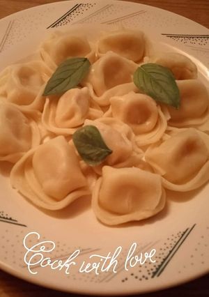 O poză a rețetei Tortellini cu brânză.