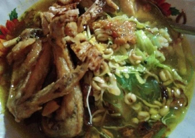 Soto ayam sederhana ala anak kos