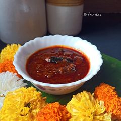 A picture of Injipuli tamarind chutney.
