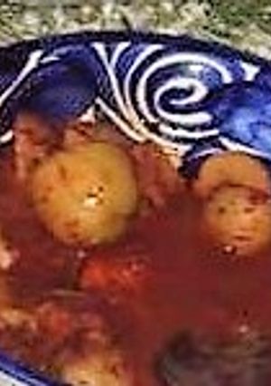 Una foto de Papas con puerco y chipotle  Rafaelita tipo mentidero