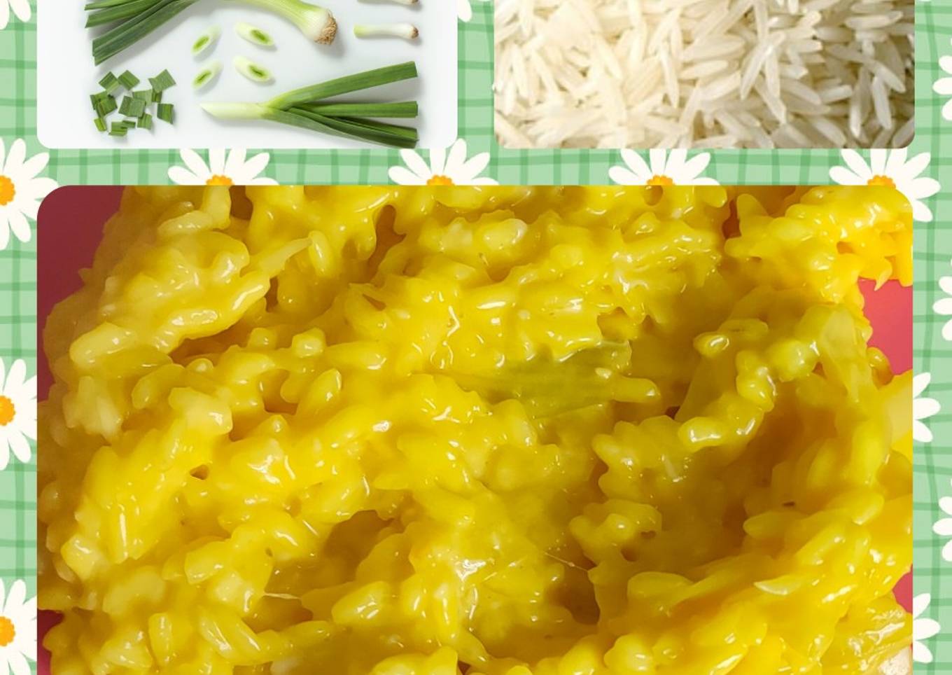 Risotto safrané au poireau