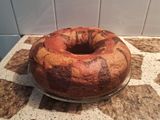Budín exquisito con triple sabores