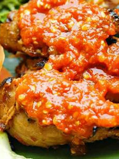 Foto resep Ayam panggang bumbu rujak