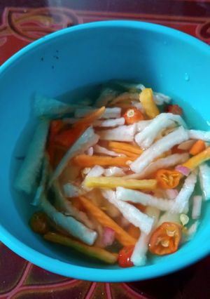 Foto resep Acar lobak dan wortel pedas