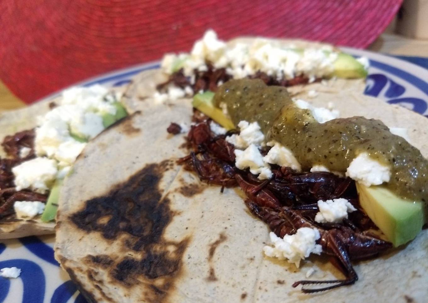 Tacos de chapulines